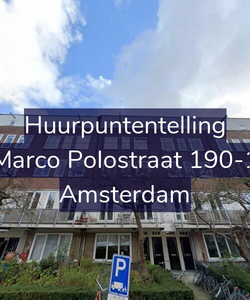 Foto gevel Huurpuntentelling voor Marco Polostraat 190-1, Amsterdam