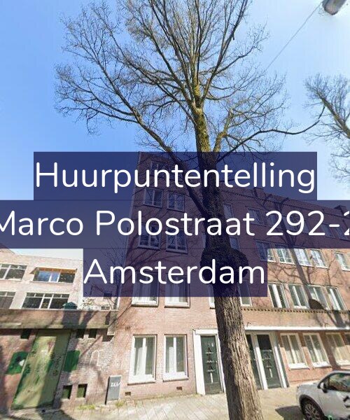 Foto gevel Huurpuntentelling voor Marco Polostraat 292-2, Amsterdam