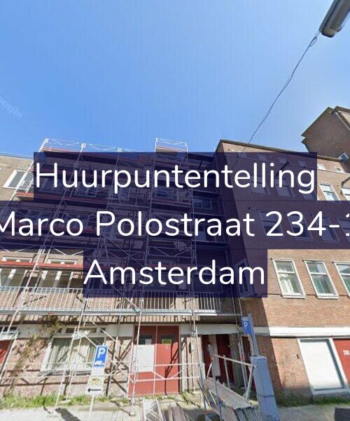 Foto gevel Huurpuntentelling voor Marco Polostraat 234-1, Amsterdam