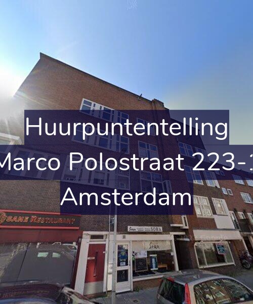 Foto gevel Huurpuntentelling voor Marco Polostraat 223-1, Amsterdam