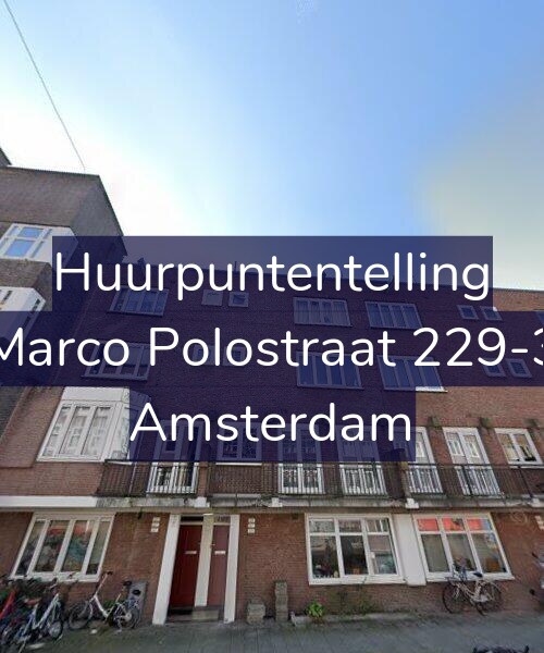 Foto gevel Huurpuntentelling voor Marco Polostraat 229-3, Amsterdam