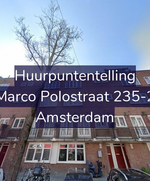 Foto gevel Huurpuntentelling voor Marco Polostraat 235-2, Amsterdam
