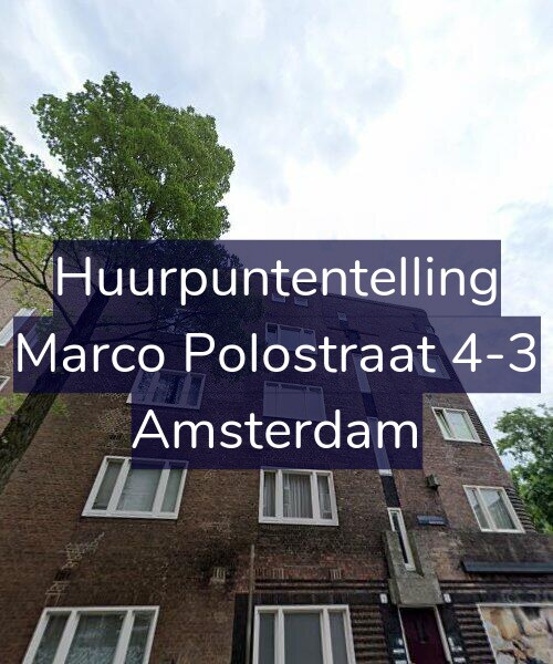 Foto gevel Huurpuntentelling voor Marco Polostraat 4-3, Amsterdam