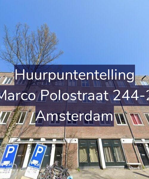Foto gevel Huurpuntentelling voor Marco Polostraat 244-2, Amsterdam