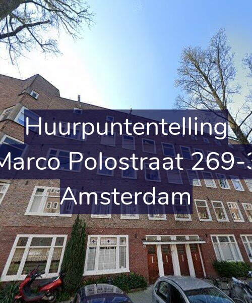 Foto gevel Huurpuntentelling voor Marco Polostraat 269-3, Amsterdam
