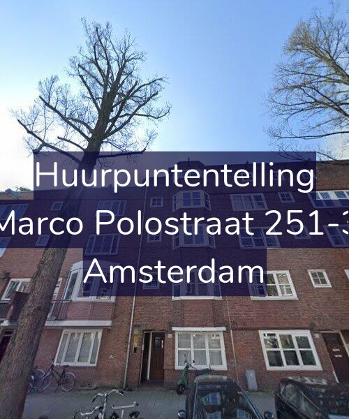 Foto gevel Huurpuntentelling voor Marco Polostraat 251-3, Amsterdam