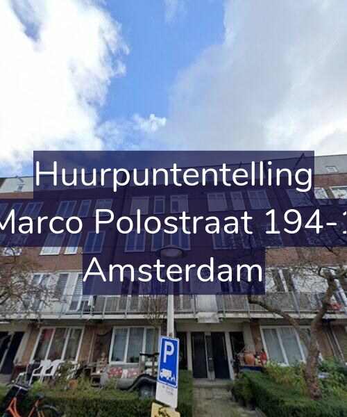 Foto gevel Huurpuntentelling voor Marco Polostraat 194-1, Amsterdam