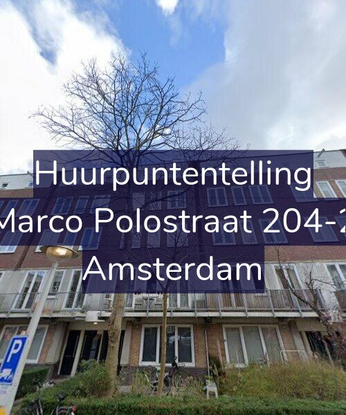 Foto gevel Huurpuntentelling voor Marco Polostraat 204-2, Amsterdam