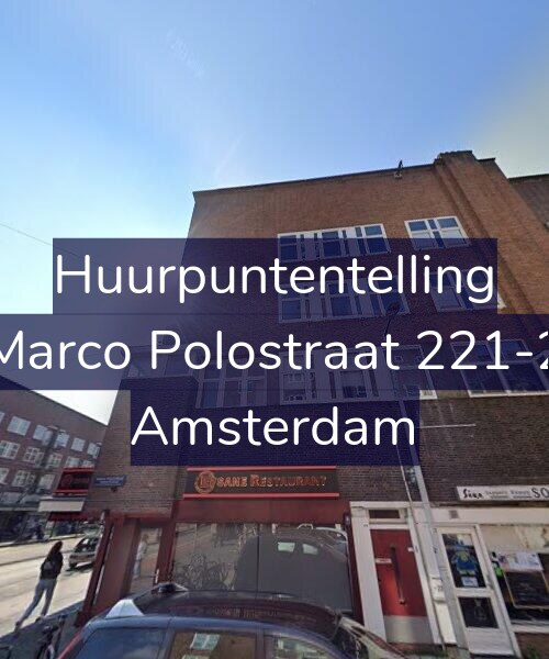 Foto gevel Huurpuntentelling voor Marco Polostraat 221-2, Amsterdam