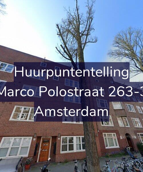 Foto gevel Huurpuntentelling voor Marco Polostraat 263-3, Amsterdam