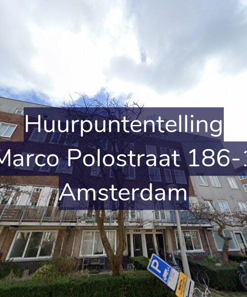 Foto gevel Huurpuntentelling voor Marco Polostraat 186-1, Amsterdam