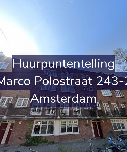 Foto gevel Huurpuntentelling voor Marco Polostraat 243-2, Amsterdam