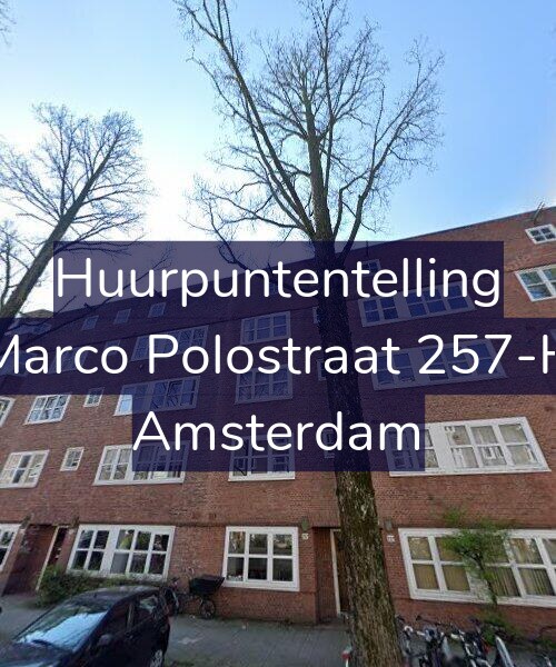Foto gevel Huurpuntentelling voor Marco Polostraat 257-H, Amsterdam