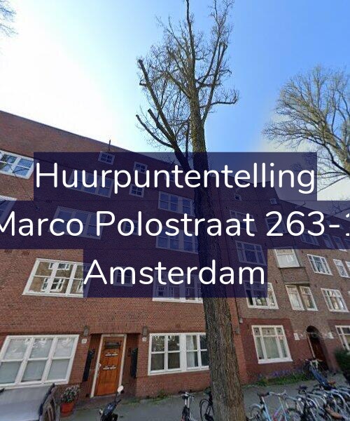 Foto gevel Huurpuntentelling voor Marco Polostraat 263-1, Amsterdam