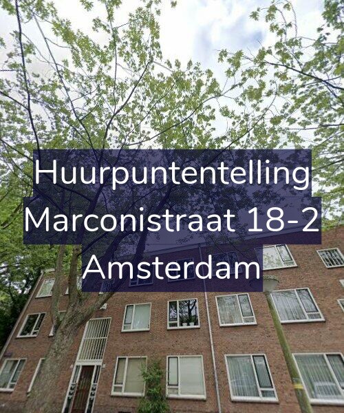 Foto gevel Huurpuntentelling voor Marconistraat 18-2, Amsterdam