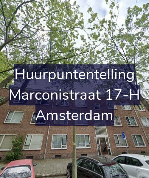 Foto gevel Huurpuntentelling voor Marconistraat 17-H, Amsterdam