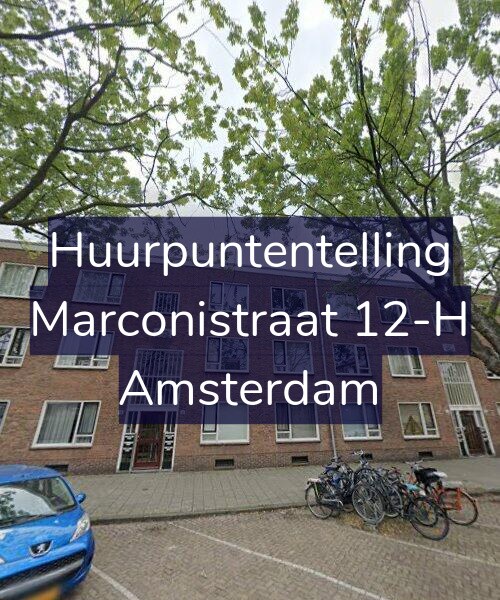 Foto gevel Huurpuntentelling voor Marconistraat 12-H, Amsterdam