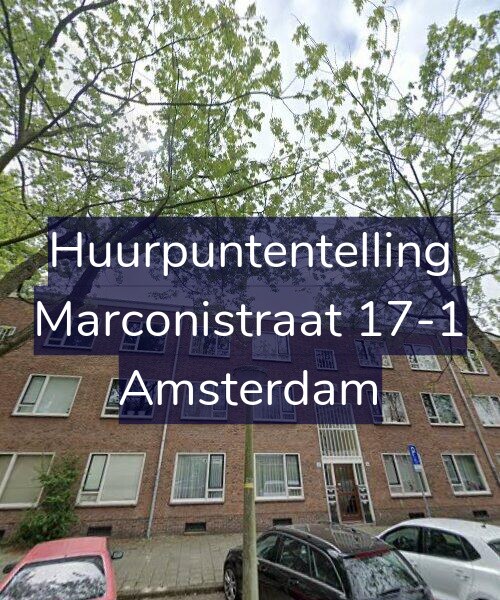 Foto gevel Huurpuntentelling voor Marconistraat 17-1, Amsterdam
