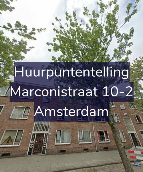 Foto gevel Huurpuntentelling voor Marconistraat 10-2, Amsterdam