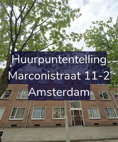 Foto gevel Huurpuntentelling voor Marconistraat 11-2, Amsterdam