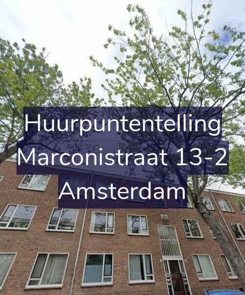 Foto gevel Huurpuntentelling voor Marconistraat 13-2, Amsterdam