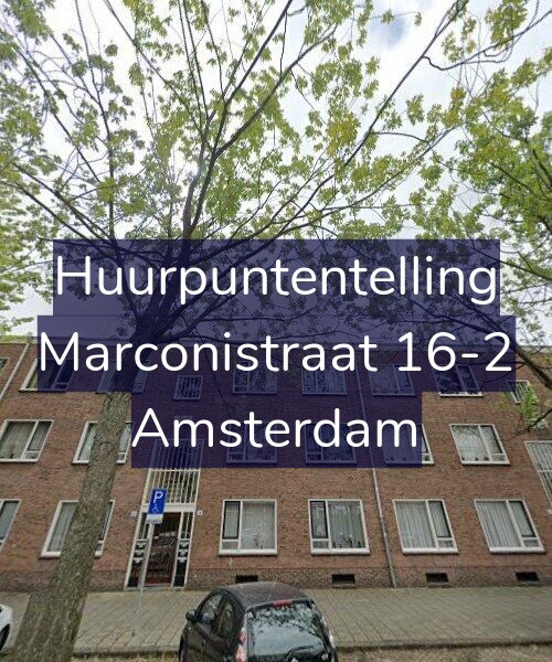 Foto gevel Huurpuntentelling voor Marconistraat 16-2, Amsterdam