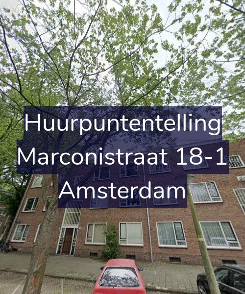 Foto gevel Huurpuntentelling voor Marconistraat 18-1, Amsterdam