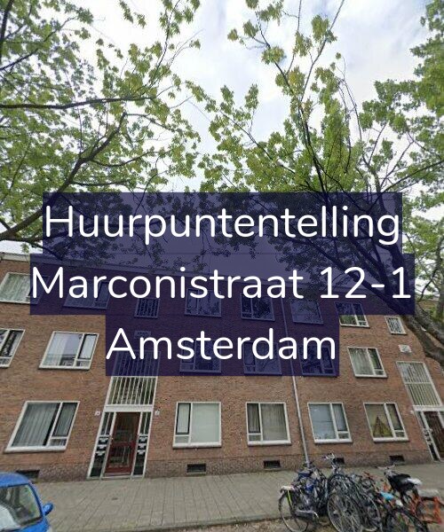 Foto gevel Huurpuntentelling voor Marconistraat 12-1, Amsterdam