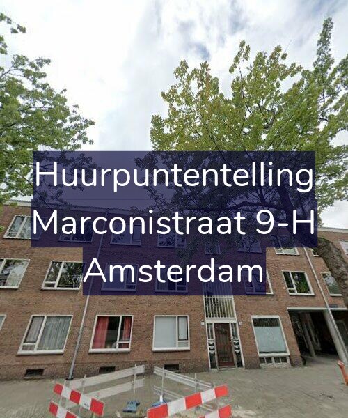 Foto gevel Huurpuntentelling voor Marconistraat 9-H, Amsterdam