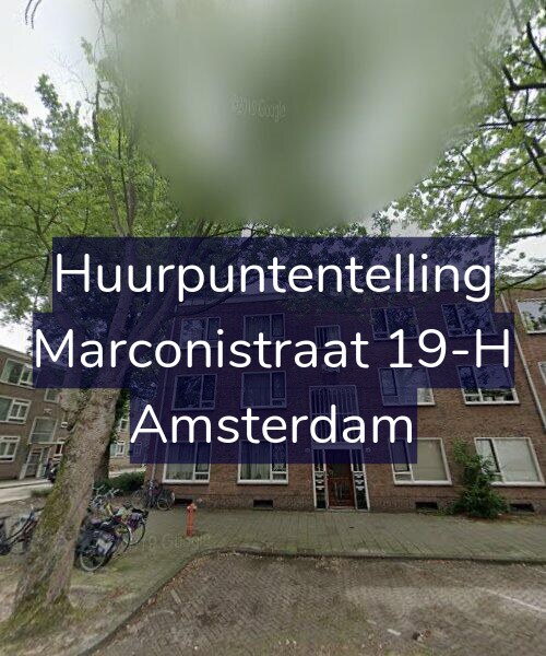Foto gevel Huurpuntentelling voor Marconistraat 19-H, Amsterdam