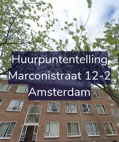 Foto gevel Huurpuntentelling voor Marconistraat 12-2, Amsterdam