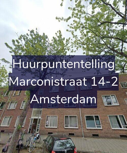 Foto gevel Huurpuntentelling voor Marconistraat 14-2, Amsterdam