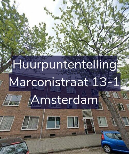 Foto gevel Huurpuntentelling voor Marconistraat 13-1, Amsterdam