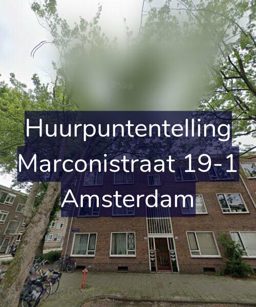 Foto gevel Huurpuntentelling voor Marconistraat 19-1, Amsterdam