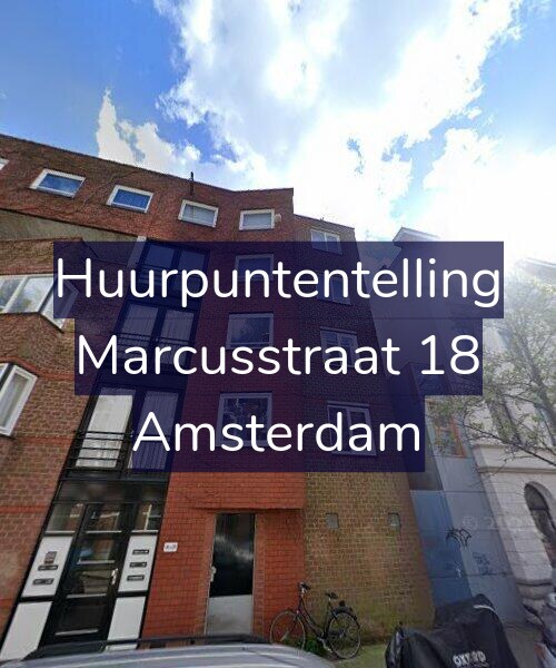 Foto gevel Huurpuntentelling voor Marcusstraat 18, Amsterdam