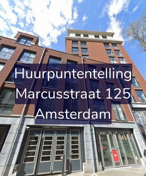 Foto gevel Huurpuntentelling voor Marcusstraat 125, Amsterdam