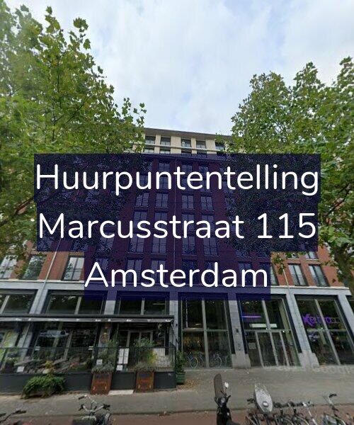Foto gevel Huurpuntentelling voor Marcusstraat 115, Amsterdam