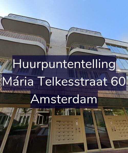 Foto gevel Huurpuntentelling voor Mária Telkesstraat 60, Amsterdam