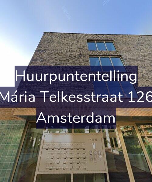 Foto gevel Huurpuntentelling voor Mária Telkesstraat 126, Amsterdam