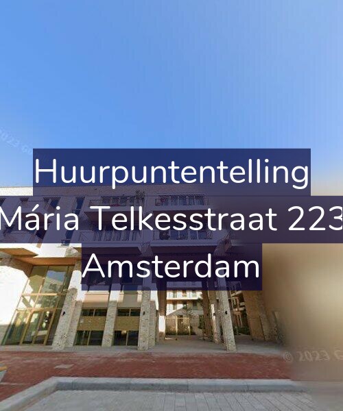 Foto gevel Huurpuntentelling voor Mária Telkesstraat 223, Amsterdam