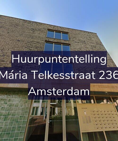 Foto gevel Huurpuntentelling voor Mária Telkesstraat 236, Amsterdam