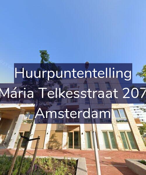 Foto gevel Huurpuntentelling voor Mária Telkesstraat 207, Amsterdam