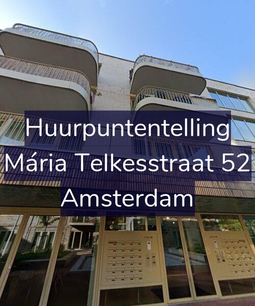 Foto gevel Huurpuntentelling voor Mária Telkesstraat 52, Amsterdam