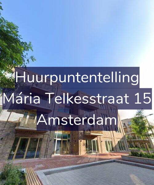 Foto gevel Huurpuntentelling voor Mária Telkesstraat 15, Amsterdam