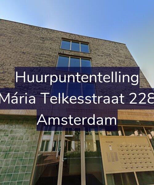 Foto gevel Huurpuntentelling voor Mária Telkesstraat 228, Amsterdam
