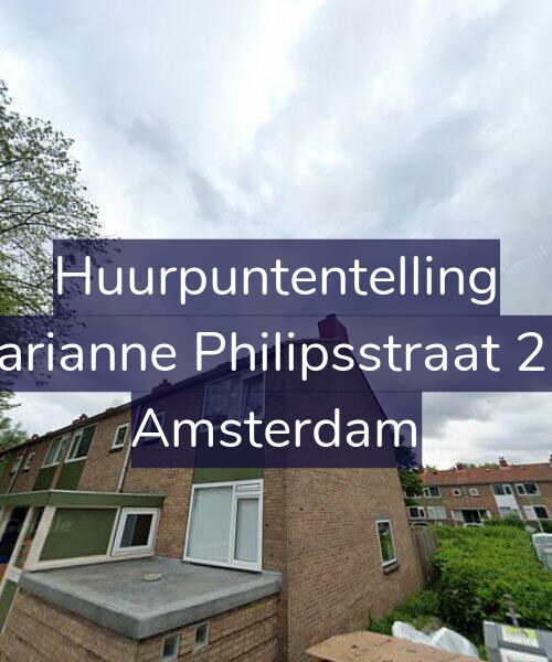 Foto gevel Huurpuntentelling voor Marianne Philipsstraat 2-1, Amsterdam