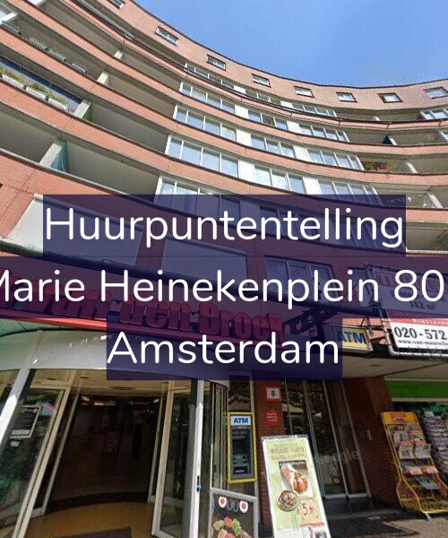 Foto gevel Huurpuntentelling voor Marie Heinekenplein 801, Amsterdam