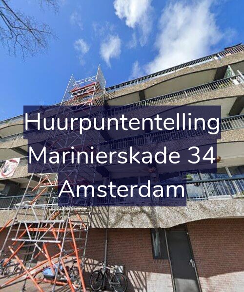 Foto gevel Huurpuntentelling voor Marinierskade 34, Amsterdam