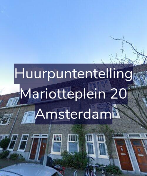 Foto gevel Huurpuntentelling voor Mariotteplein 20, Amsterdam