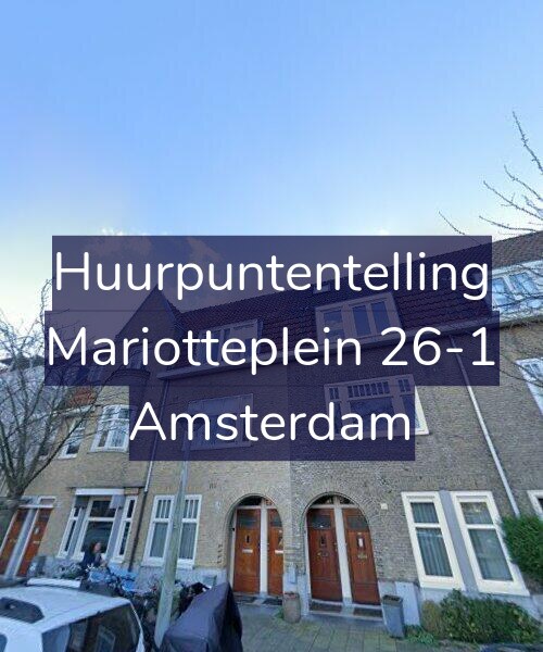 Foto gevel Huurpuntentelling voor Mariotteplein 26-1, Amsterdam